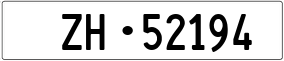 Trailer License Plate